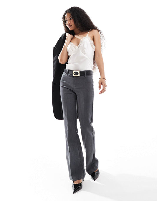 Petite Flared Tailored Trousers