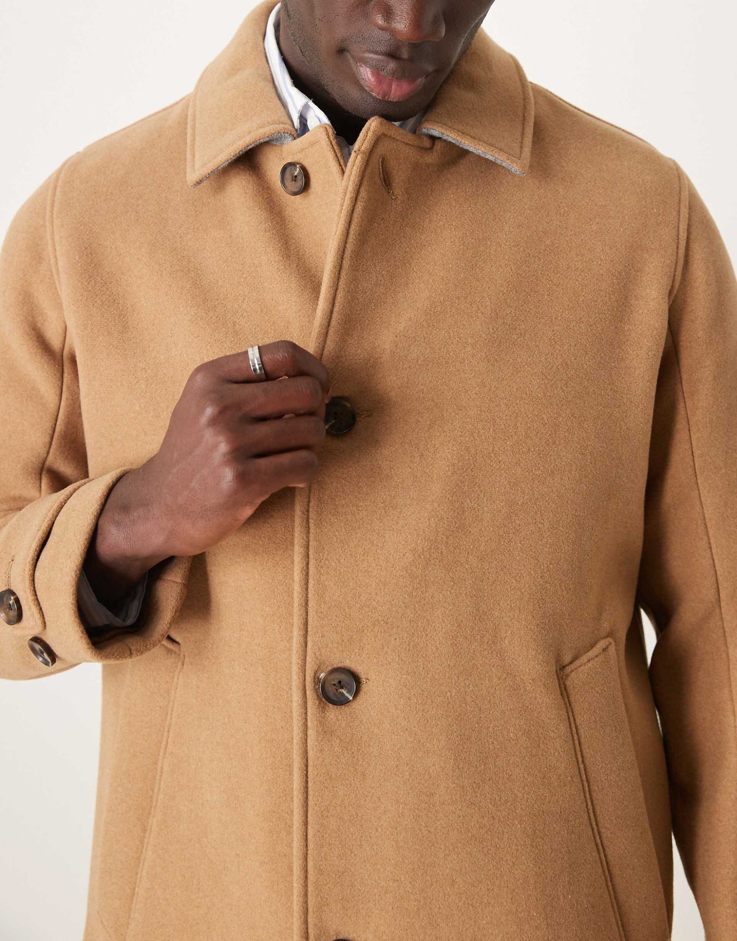Wool Blend Mac Coat