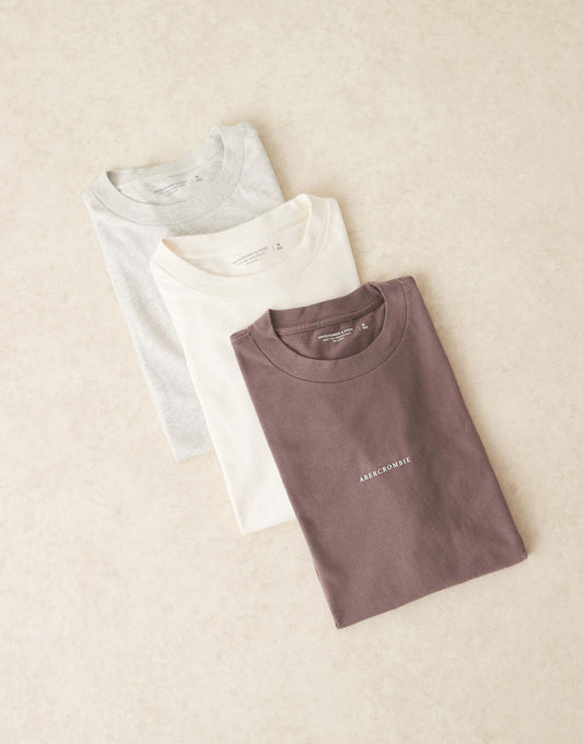 3 Pack Central Logo T-Shirt