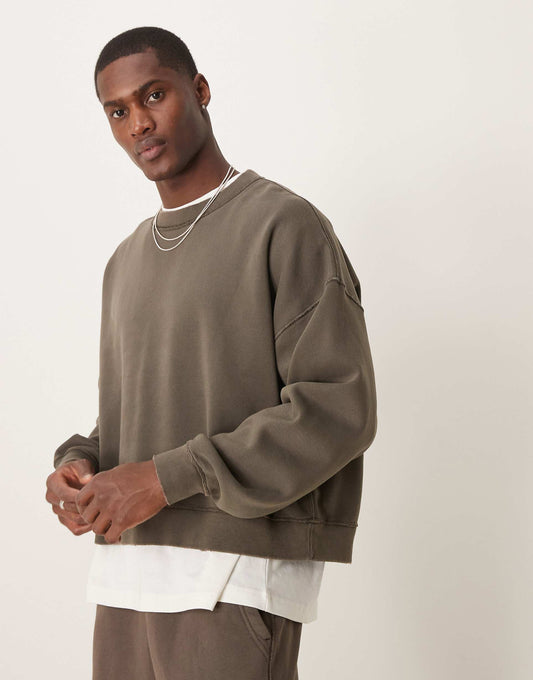 Cropped Crew Sweatshirt