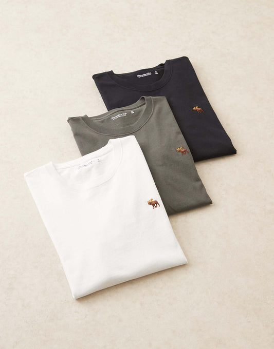 3 Pack Icon Logo Long Sleeve T-Shirt