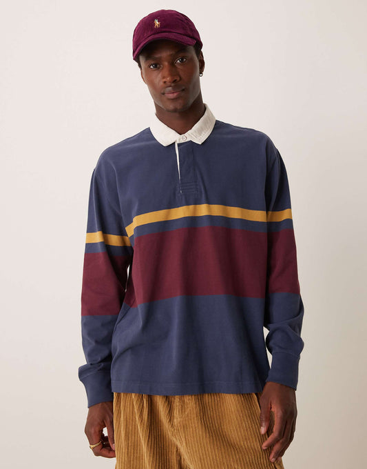 Chest Stripe Rugby Polo