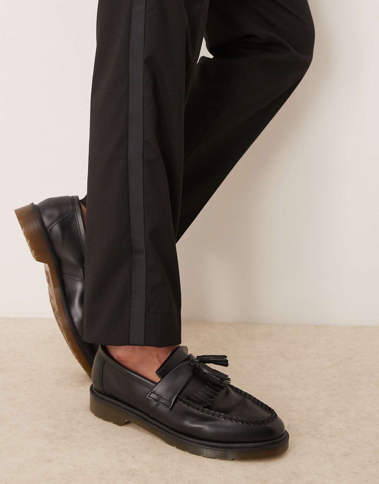 Loose Party Tuxedo Stripe Trousers