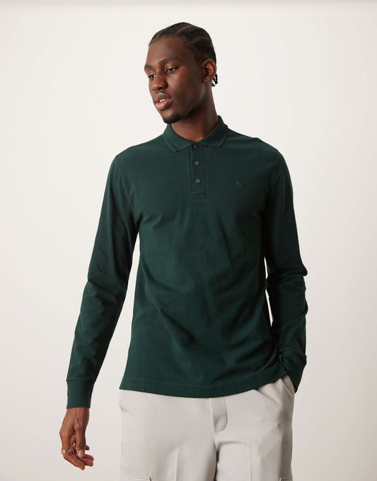 Icon Logo Modern Classic Long Sleeve Polo