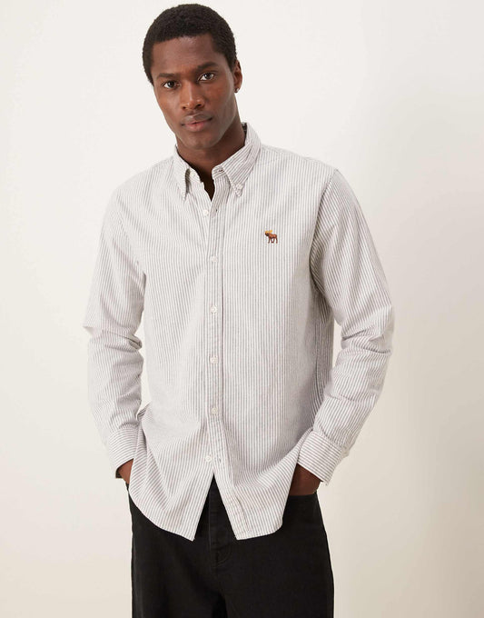 Icon Logo Stripe Oxford Shirt