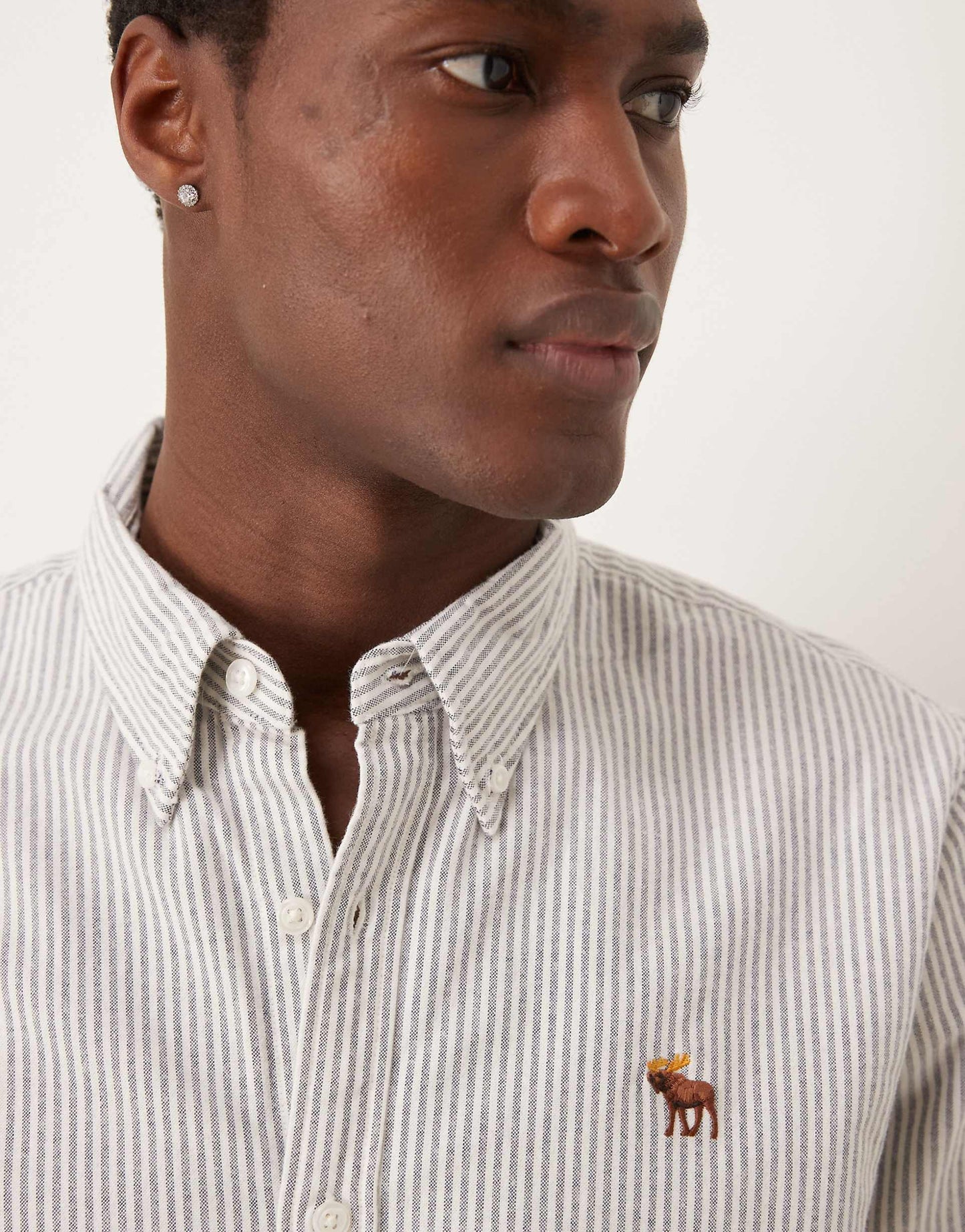 Icon Logo Stripe Oxford Shirt