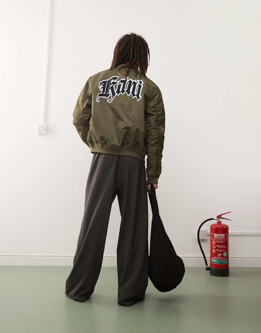 Back Embroidery Bomber Jacket