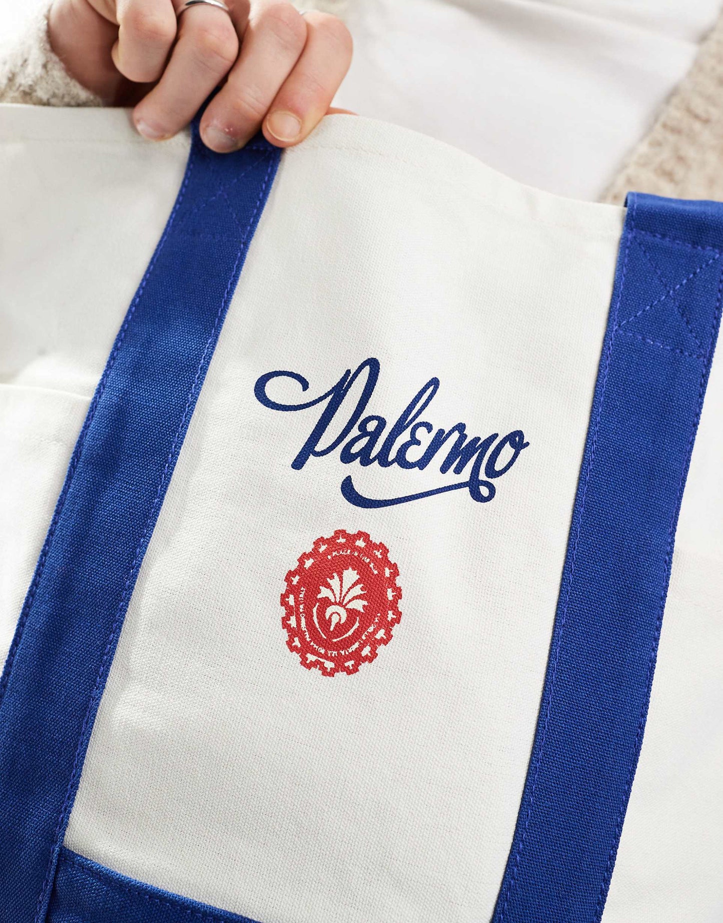 Canvas Tote Bag With Palermo Print