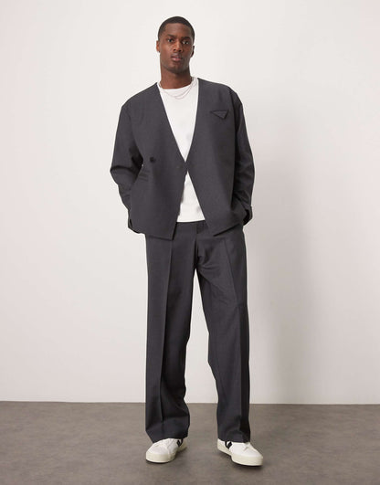 Wide Leg Suit Trousers