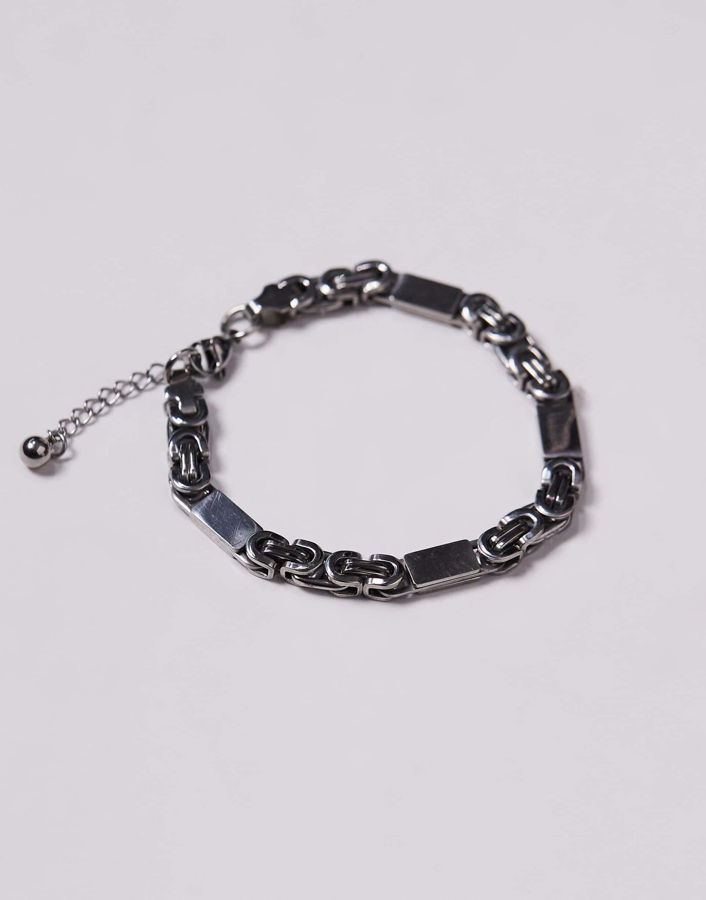 Waterproof Stainless Steel Square Link Chain Bracelet