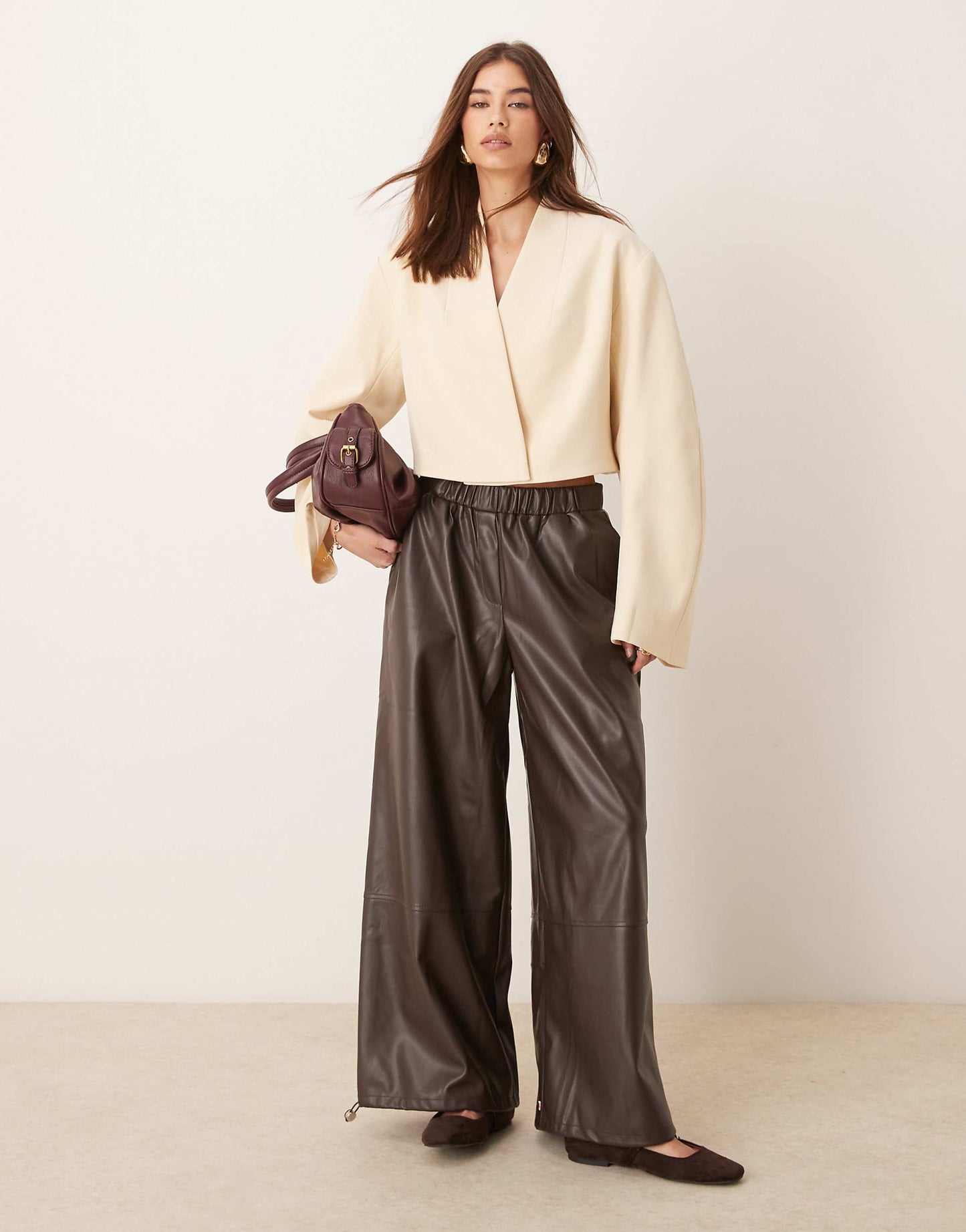 Boxy Moulded Sleeve Blazer