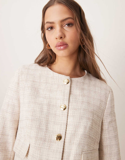 Boucle Boxy Blazer Co-Ord
