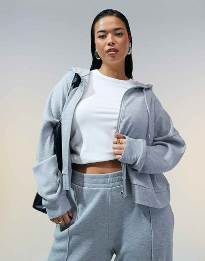 Curve Co-Ord Waffle Hoodie