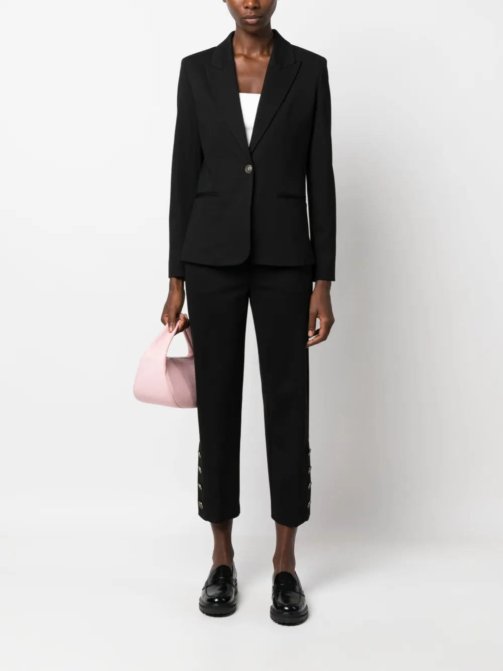 Logo-Buttons Single-Breasted Blazer