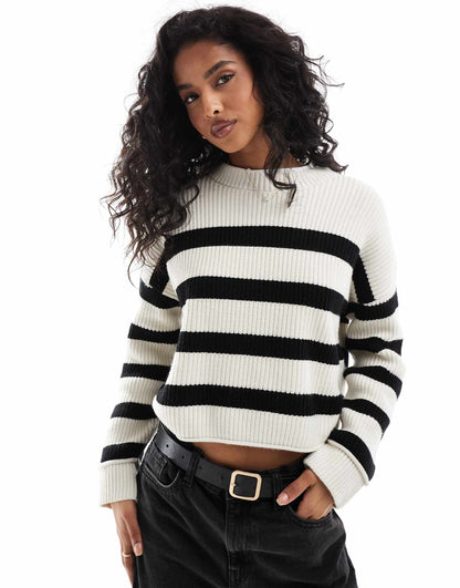 Ribbed Knitted Jumper