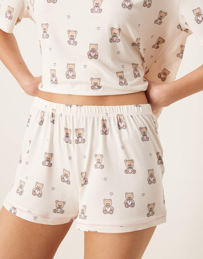 Oversized Pyjama  Top And Shorts