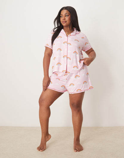 Curve Revere Pyjama Short Sleeve Shirt And Shorts