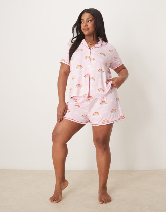 Curve Revere Pyjama Short Sleeve Shirt And Shorts