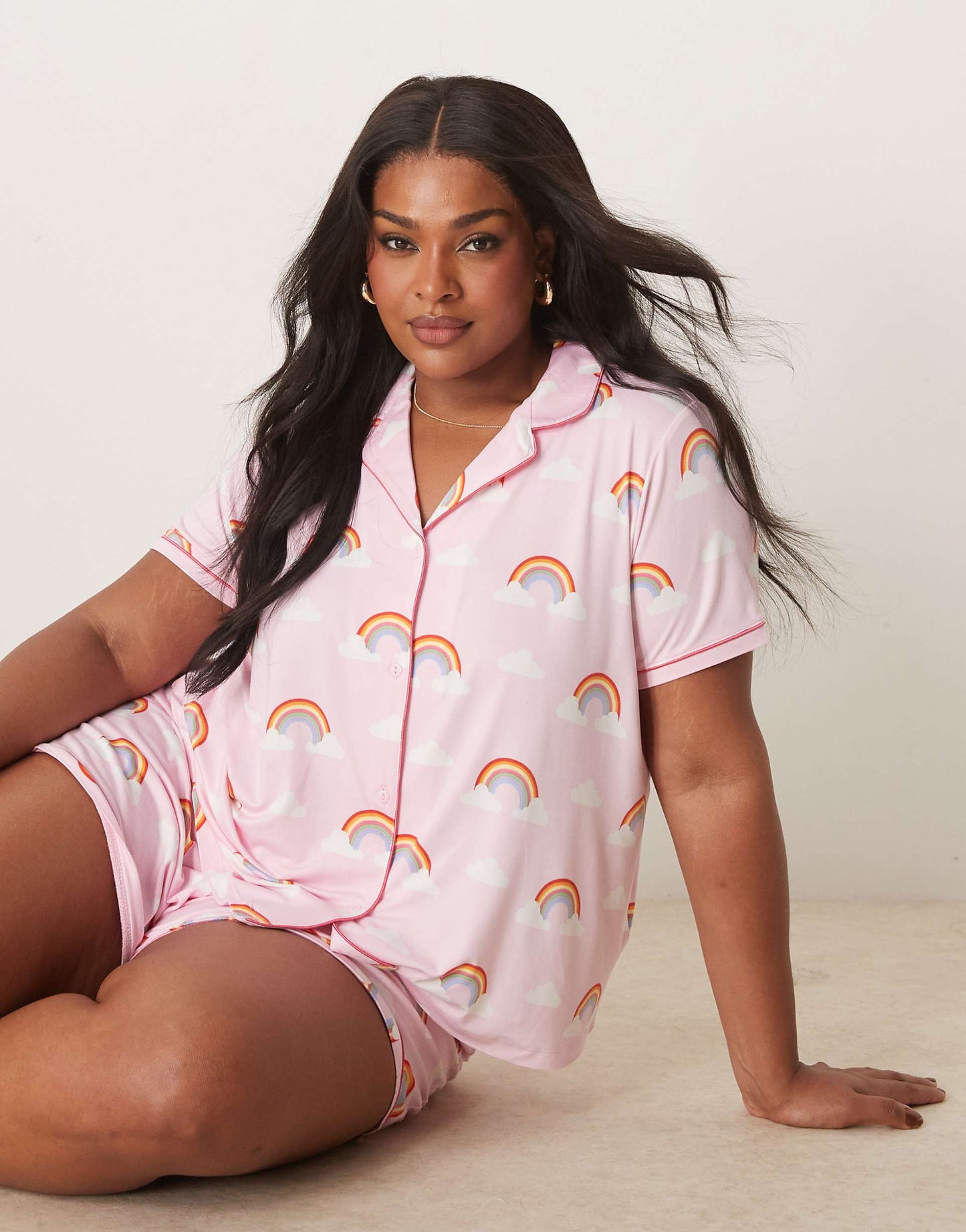 Curve Revere Pyjama Short Sleeve Shirt And Shorts