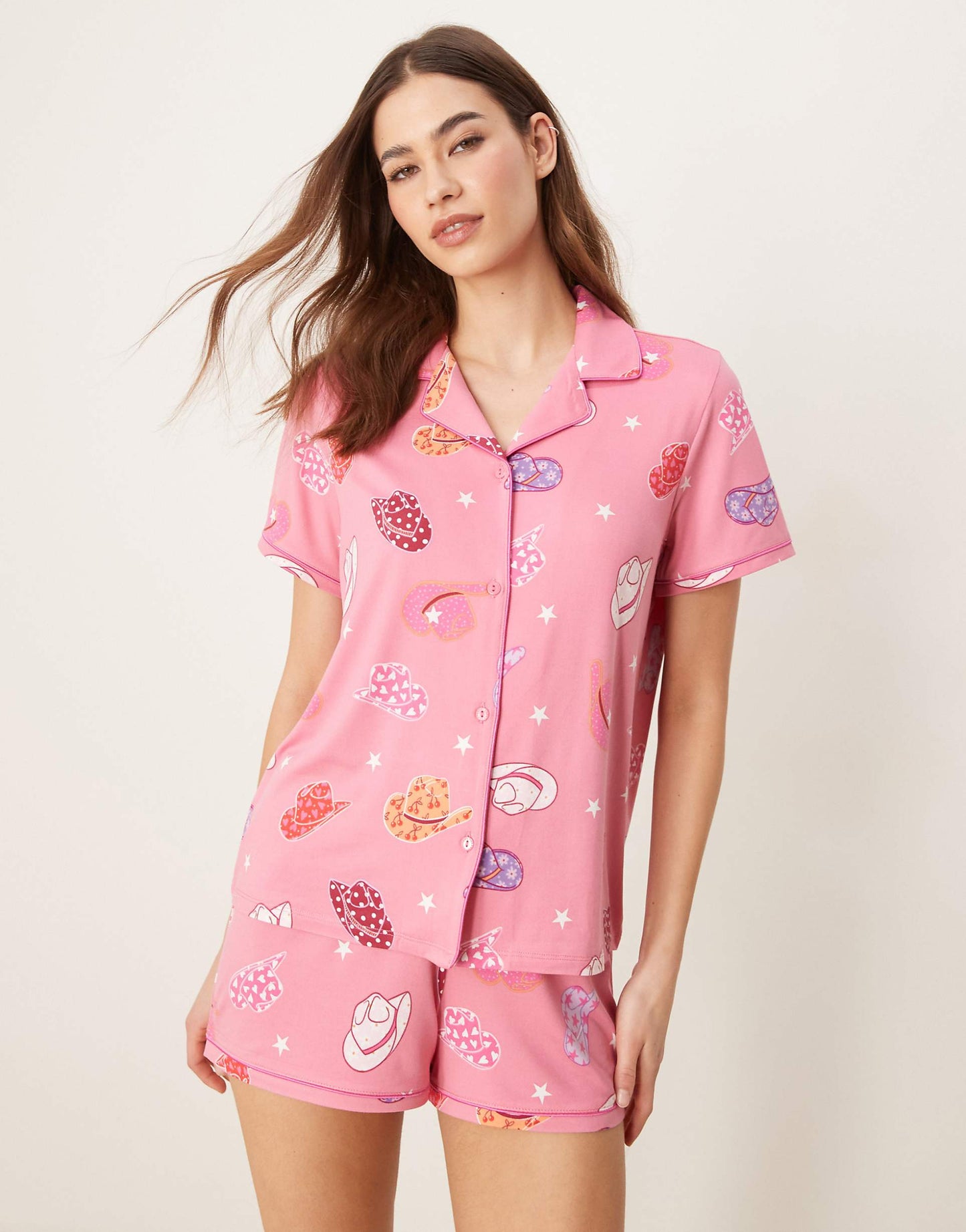 Revere Pyjama Short Sleeve Shirt And Shorts