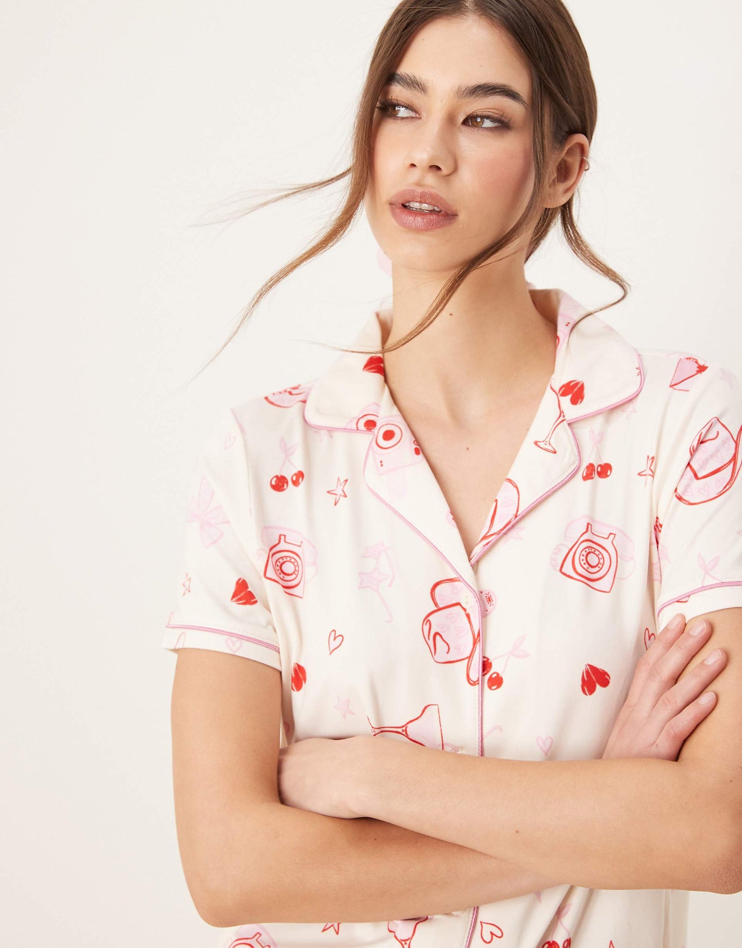 Revere Pyjama Short Sleeve Shirt And Shorts