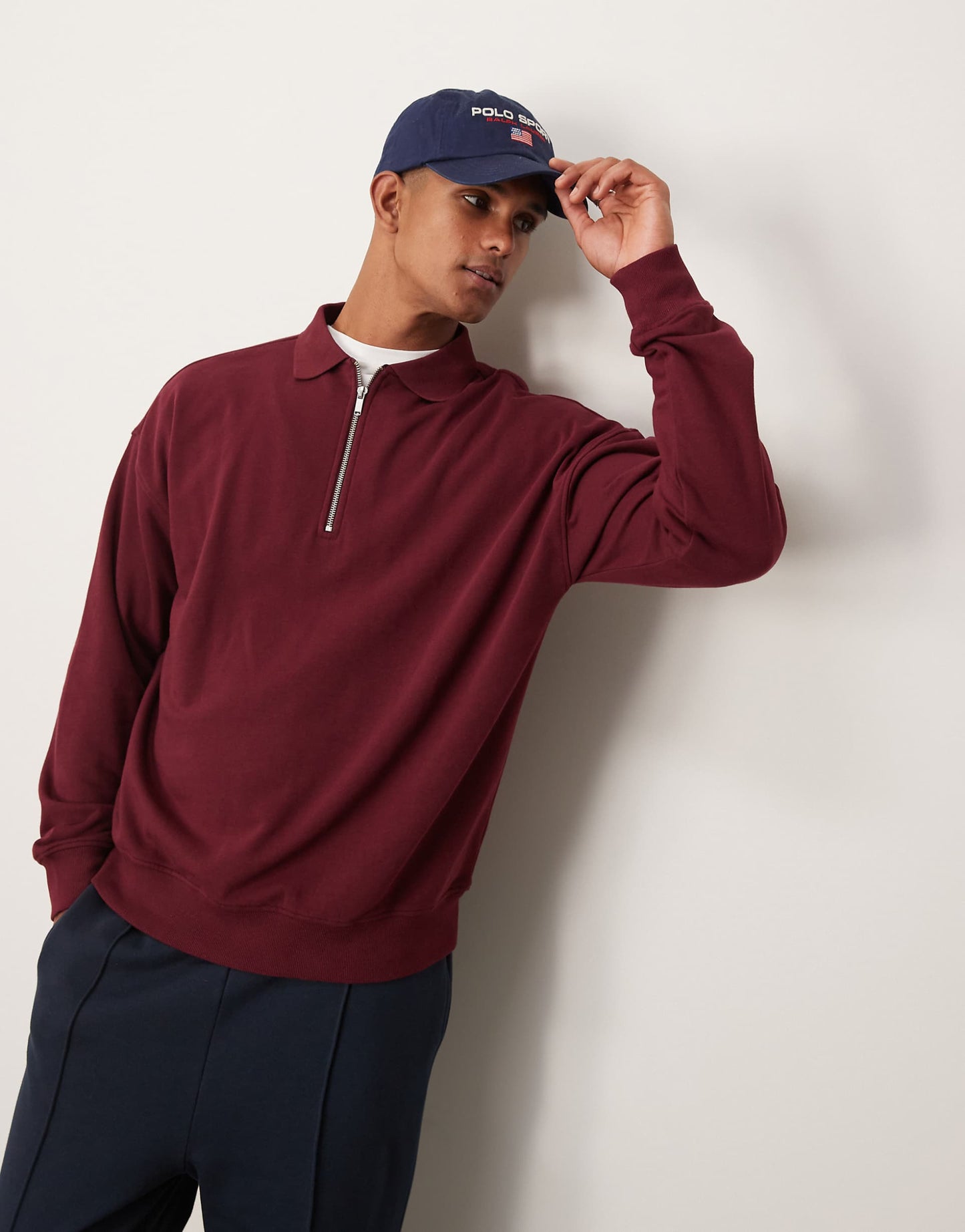 1/4 Zip Polo Sweatshirt