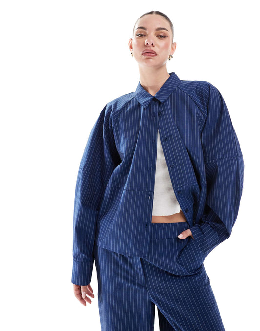 Relaxed Shirt With Exaggerated Sleeve Co-Ord