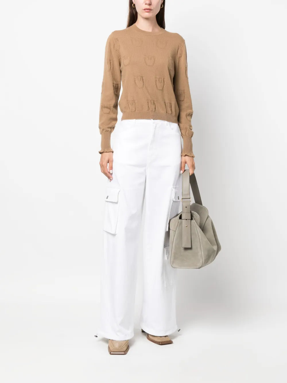 Logo-Debossed Cashmere Top