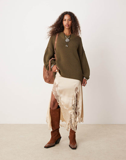 Maisie Chunky Two Tone Jumper