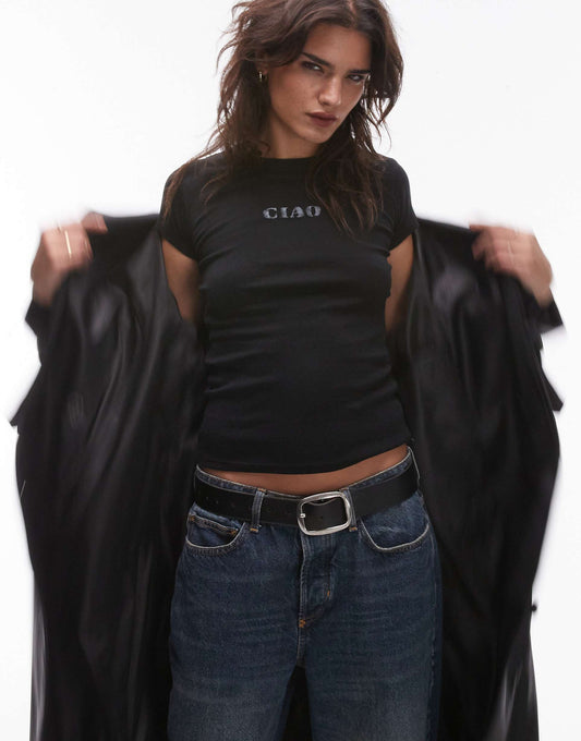 Graphic Ciao Longline Tee