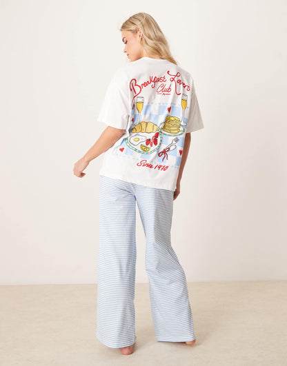 Petite Oversize Tee & Wide Leg Trouser