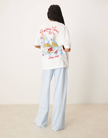 Tall Oversized Tee & Wide Leg Trouser