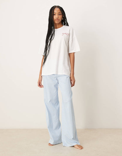 Tall Oversized Tee & Wide Leg Trouser