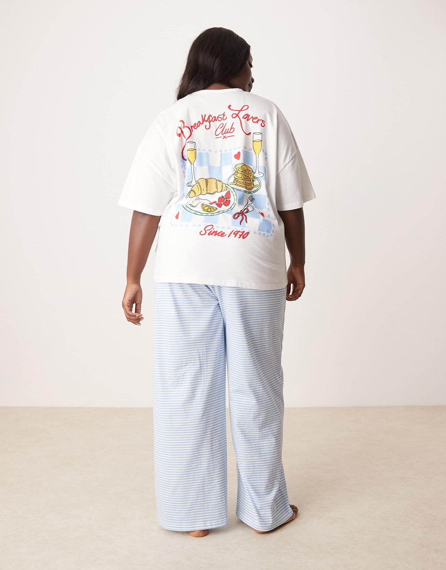 Curve Oversize Tee & Wide Leg Trouser