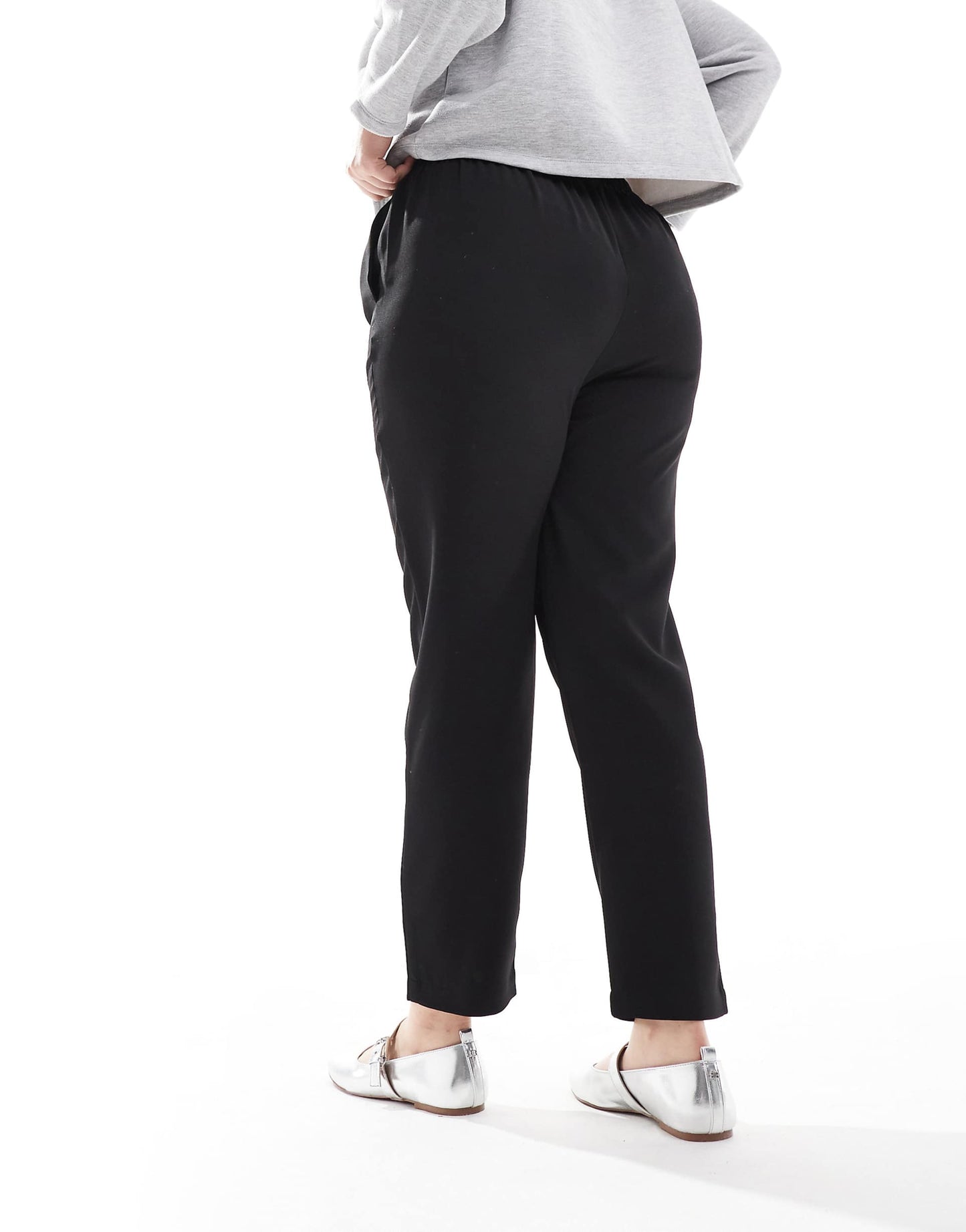 Darted Waist Tapered Trousers