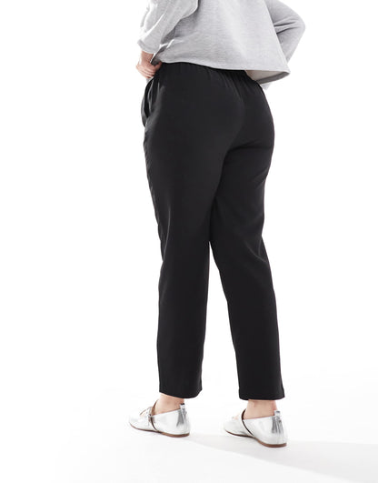 Darted Waist Tapered Trousers