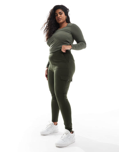 Cargo Pocket Ponte Leggings