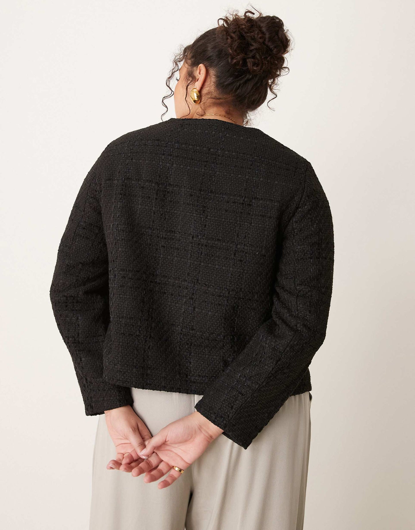 Curve Boucle Cropped Jacket