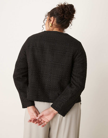 Curve Boucle Cropped Jacket