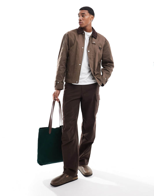 Cord Collar Wax Jacket