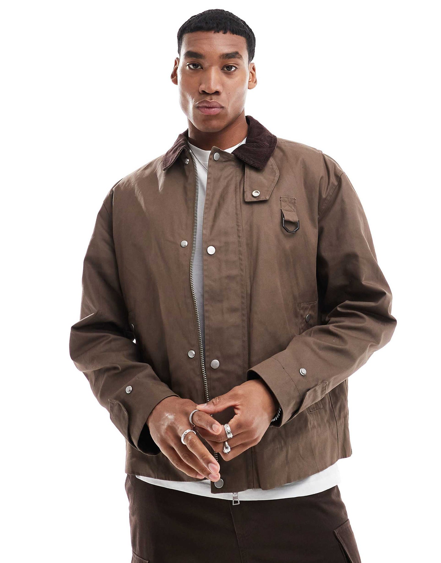 Cord Collar Wax Jacket
