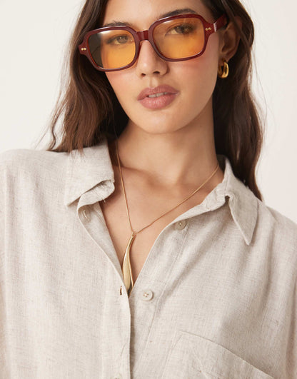 Isabel Mix & Match Linen Blend Oversized Beach Shirt