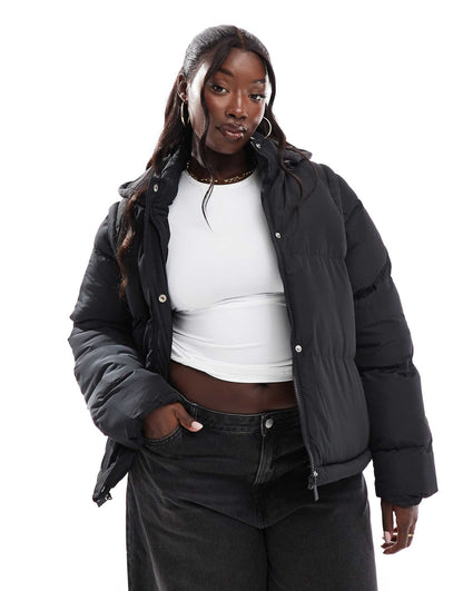 5-in-1 Padded Jacket In Black