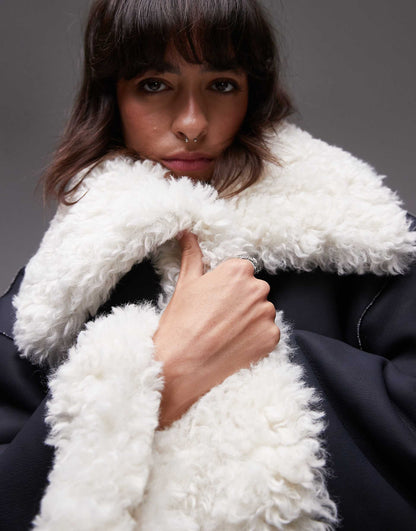 Kiki Sherpa Oversized Jacket