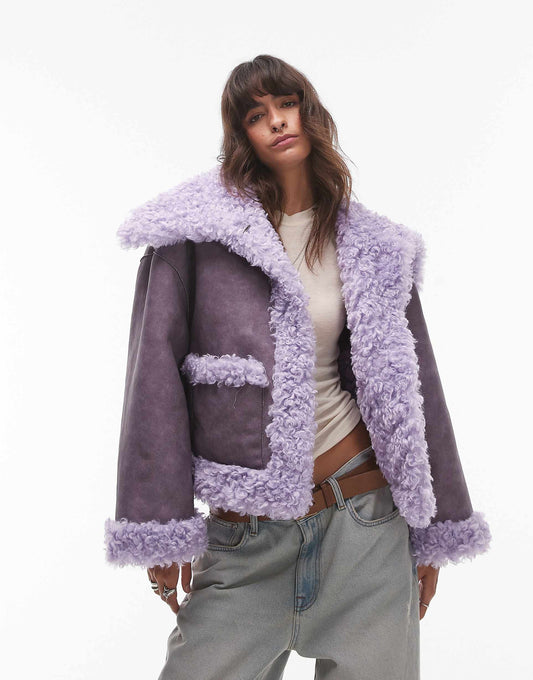 Kiki Sherpa Oversized Jacket