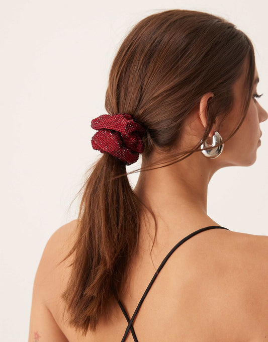 Kelly Crystal Hair Scrunchie