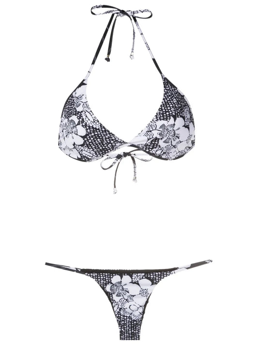 Floral-Print Bikini Set