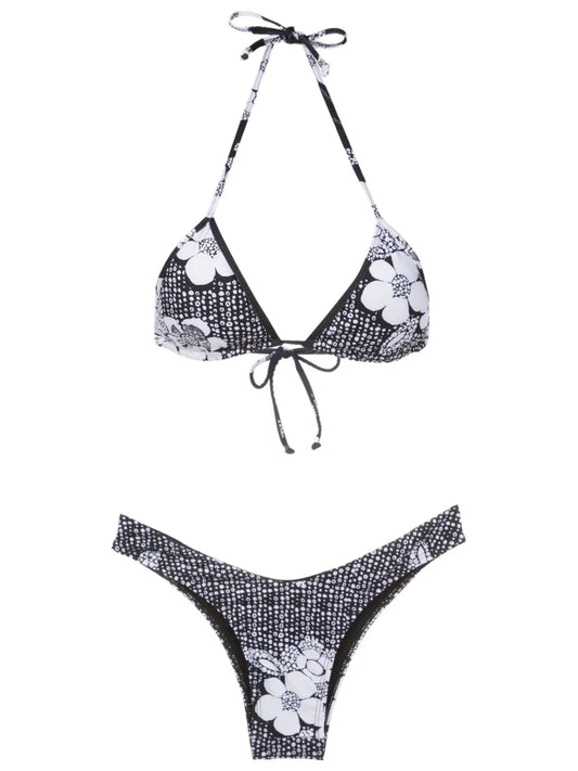 Floral-Print Bikini Set