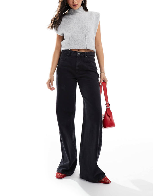 High Rise Wide Leg Jean