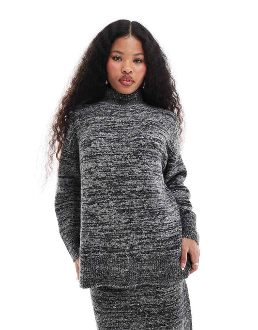 Petite Oversized Rollneck Jumper Co-Ord